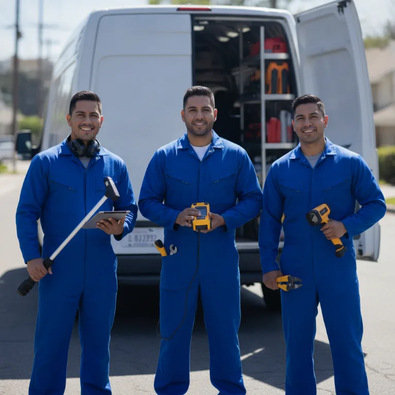 Detección de Fugas de Agua equipo en Ojo de Agua